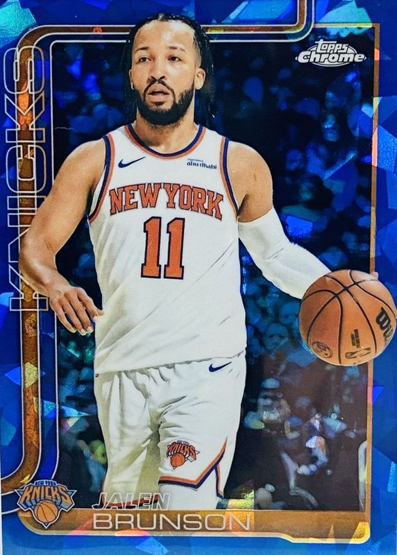 Jalen Brunson Topps Chrome card